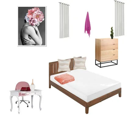 Lorelei Bedroom Interior Design Mood Board by vanessatdesigns on Style Sourcebook