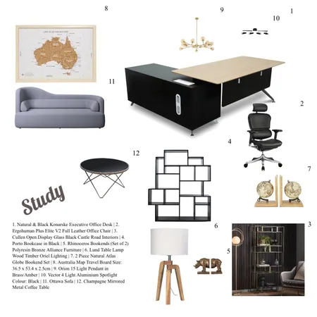 Study Interior Design Mood Board by Habiba on Style Sourcebook