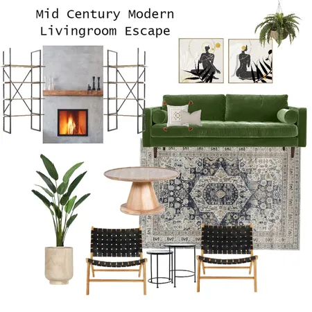 MCM Livingroom Interior Design Mood Board by kokotaylor on Style Sourcebook