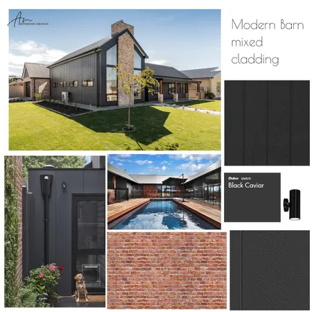 Modern Barn Mixed cladding Interior Design Mood Board by AM Interior Design on Style Sourcebook