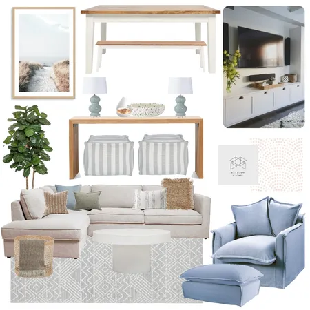 Beach House Rental Interior Design Mood Board by The Room Update on Style Sourcebook