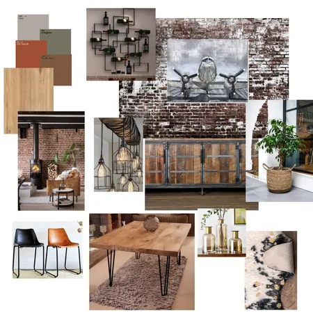 Rustic Industrial Interior Design Mood Board by Sumara du Preez on Style Sourcebook