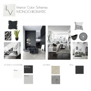 Monochromatic Interior Design Mood Board by Laura Viegas on Style Sourcebook