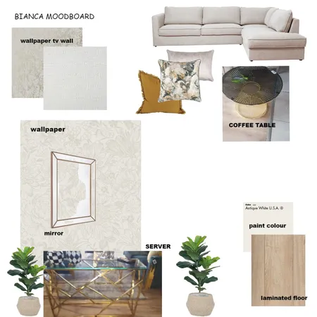 bianca living room Interior Design Mood Board by DECOR wALLPAPERS AND INTERIORS on Style Sourcebook