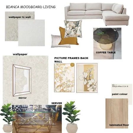 bianca living room OPTION 1 Interior Design Mood Board by DECOR wALLPAPERS AND INTERIORS on Style Sourcebook