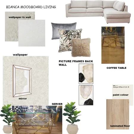bianca living room OPTION 3 Interior Design Mood Board by DECOR wALLPAPERS AND INTERIORS on Style Sourcebook