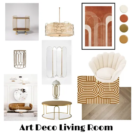 Module Three - Art Deco Interior Design Mood Board by Melissa Moreland on Style Sourcebook