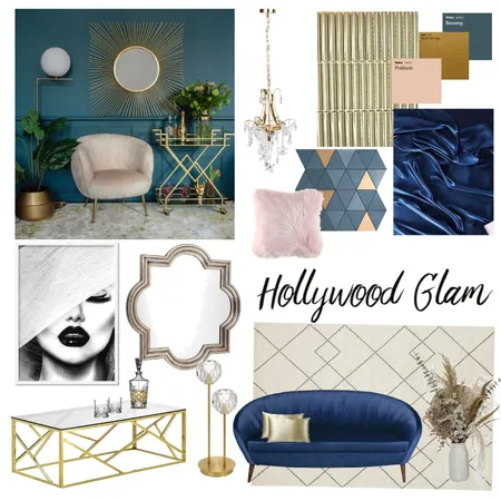 Hollywood Glam Interior Design Mood Board by Housley Interiors on Style Sourcebook