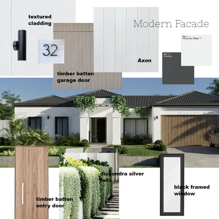 Modern Facade for Project Home Interior Design Mood Board by Small Home Reno on Style Sourcebook