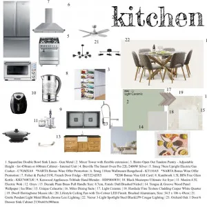 Kitchen Interior Design Mood Board by Habiba on Style Sourcebook