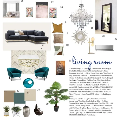 Living room Interior Design Mood Board by Habiba on Style Sourcebook