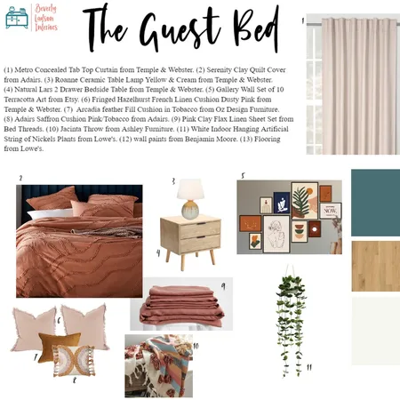 IDI Guest Bed Interior Design Mood Board by Beverly Ladson on Style Sourcebook
