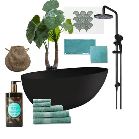Green Bathroom Interior Design Mood Board by laganidecor on Style Sourcebook