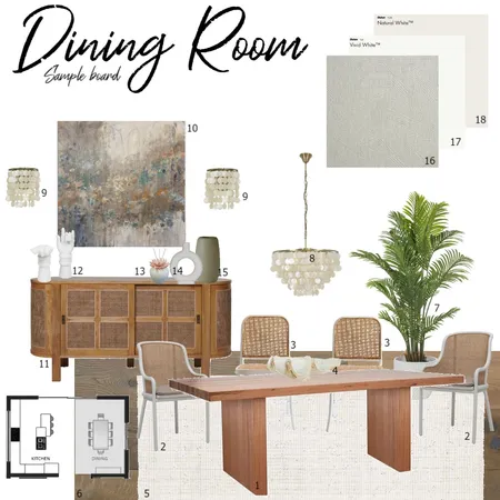 Dining sample board Interior Design Mood Board by nourtareka on Style Sourcebook