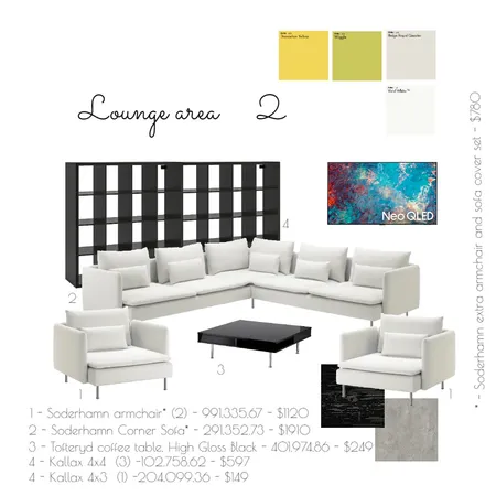 Lounge area 2 Mu6 - 172 Wentworth dr, Halifax Interior Design Mood Board by Andrea Design on Style Sourcebook