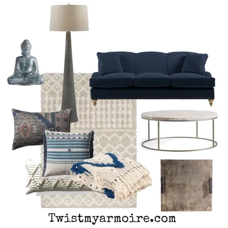 blue & white Interior Design Mood Board by Twist My Armoire on Style Sourcebook