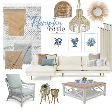 Hampton Style Living Room Interior Design Mood Board by charlyandrew on Style Sourcebook