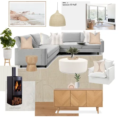 Earthy Modern Living Room Interior Design Mood Board by Hails11 on Style Sourcebook
