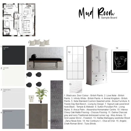 Mud Room Sample Board Interior Design Mood Board by Dpapalia on Style Sourcebook