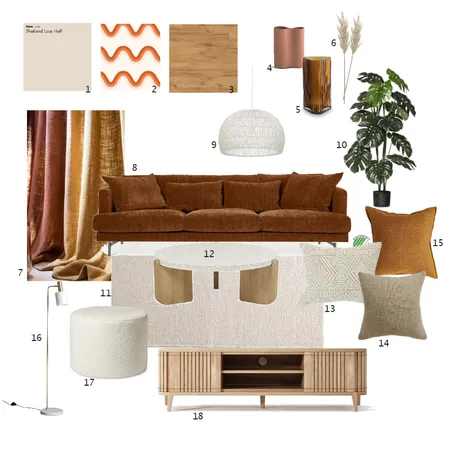 Module 9 - Livingroom Interior Design Mood Board by Linlov on Style Sourcebook