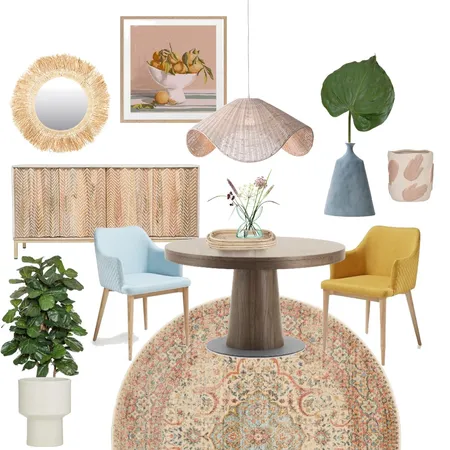 Round Dining Interior Design Mood Board by Studio Cloche on Style Sourcebook