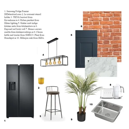 Blooms kitchen Interior Design Mood Board by Clare Miller on Style Sourcebook
