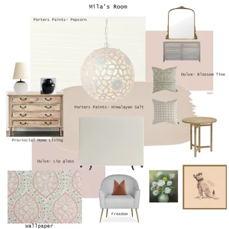 Mila's Room Interior Design Mood Board by Creative Solutions on Style Sourcebook