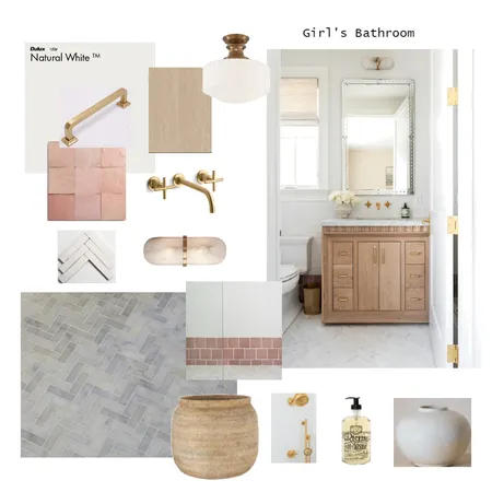 Girls Bathroom Interior Design Mood Board by Creative Solutions on Style Sourcebook