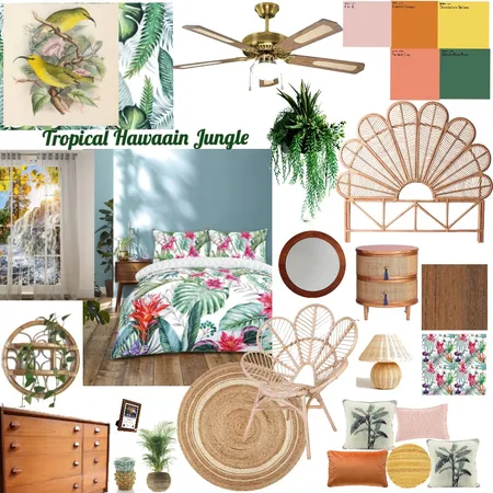 Tropical Hawaiian Jungle Interior Design Mood Board by Elouise - Ann Spyrou on Style Sourcebook