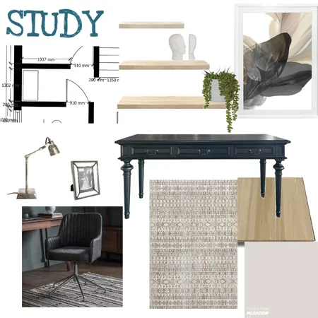 Study - Module 9 Interior Design Mood Board by Piper on Style Sourcebook