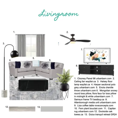 Livingroom Interior Design Mood Board by JackieHunt on Style Sourcebook