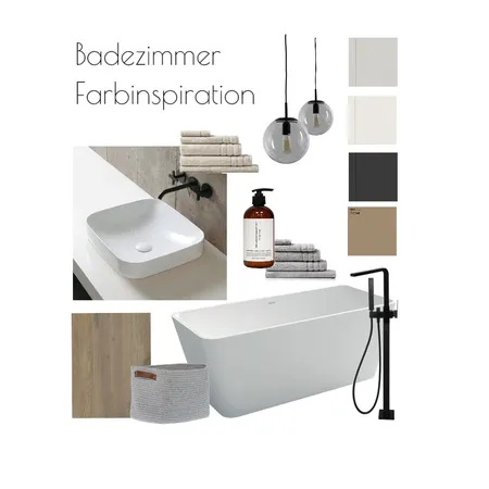 Badezimmer braun grau Interior Design Mood Board by RiederBeatrice on Style Sourcebook