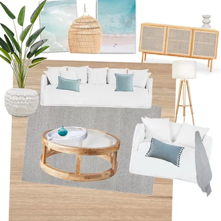 Coastal Lounge room Interior Design Mood Board by Kelsbells on Style Sourcebook
