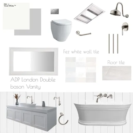 Ainsley bathroom Interior Design Mood Board by Ledonna on Style Sourcebook