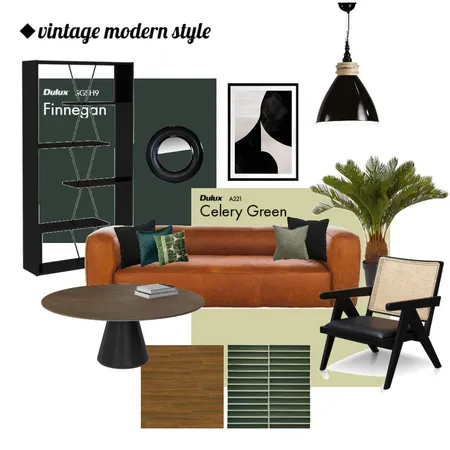 vintage modern Interior Design Mood Board by mosaique on Style Sourcebook