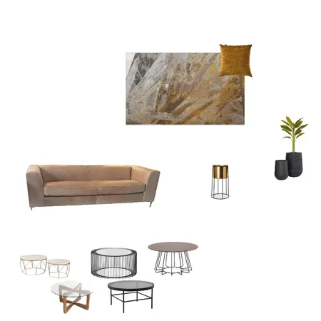 Living room grey/mustard tone Interior Design Mood Board by genief2 on Style Sourcebook