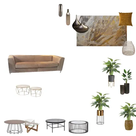 Living room grey/mustard tone Interior Design Mood Board by genief2 on Style Sourcebook