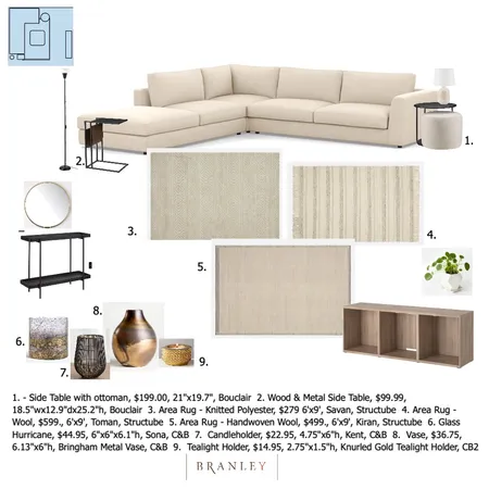Leah - Living Room Interior Design Mood Board by Cindy S on Style Sourcebook