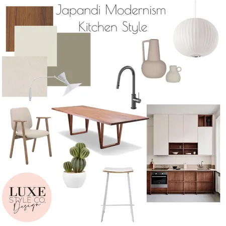 Japandi Modernism Kitchen Interior Design Mood Board by Luxe Style Co. on Style Sourcebook