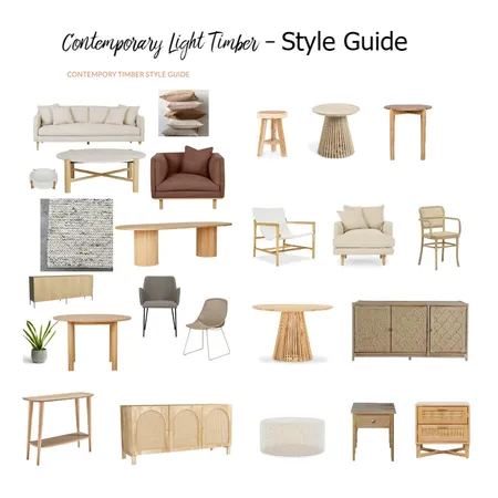 Contemporary Light Timber Interior Design Mood Board by msmbates on Style Sourcebook
