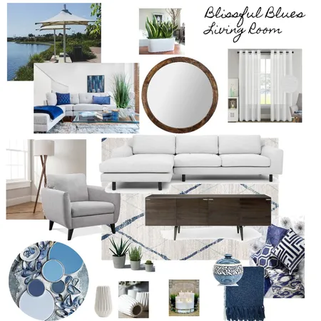 BLISSFUL BLUES Interior Design Mood Board by kathleen.jenkinson on Style Sourcebook