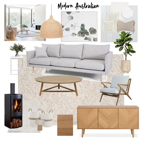 Modern Australian Living Room Interior Design Mood Board by Hails11 on Style Sourcebook