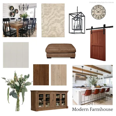 Assignment 3 - Modern Farmhouse Interior Design Mood Board by Courtney Bell on Style Sourcebook