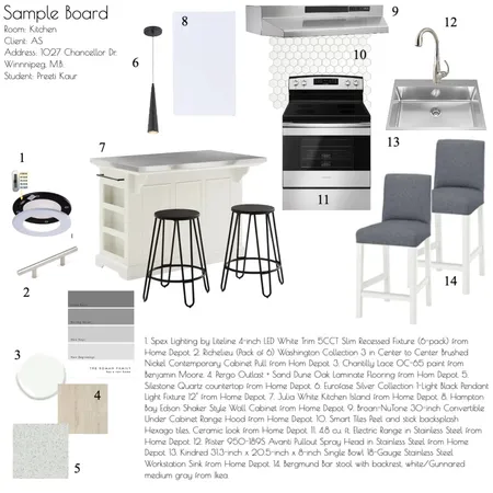 Sample Board - Kitchen - Assignment 10 Interior Design Mood Board by Simply Preeti on Style Sourcebook