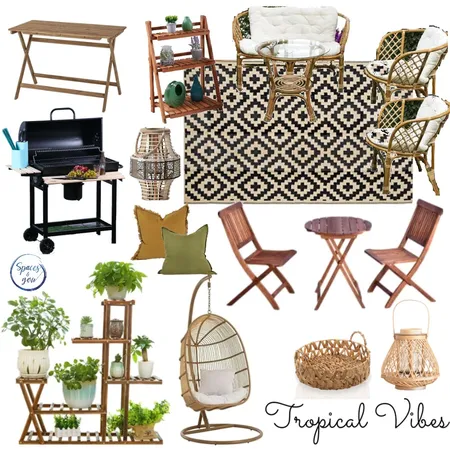 Tropical Patio design Interior Design Mood Board by Spaces&You on Style Sourcebook