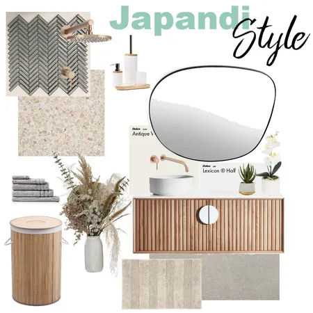 Japandi Bathroom Interior Design Mood Board by Moe.baj on Style Sourcebook