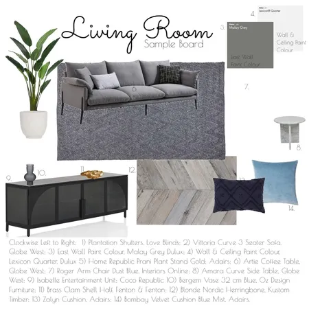 living Interior Design Mood Board by jacca333 on Style Sourcebook