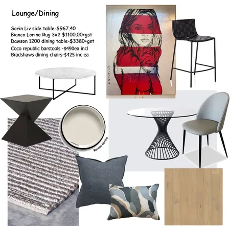 Tiffanys Lounge Interior Design Mood Board by Leigh Fairbrother on Style Sourcebook