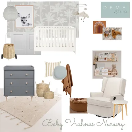 Baby V Nursery Interior Design Mood Board by Demé Interiors on Style Sourcebook