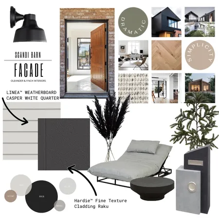 James Hardie Scandi Barn Facade Interior Design Mood Board by Oleander & Finch Interiors on Style Sourcebook